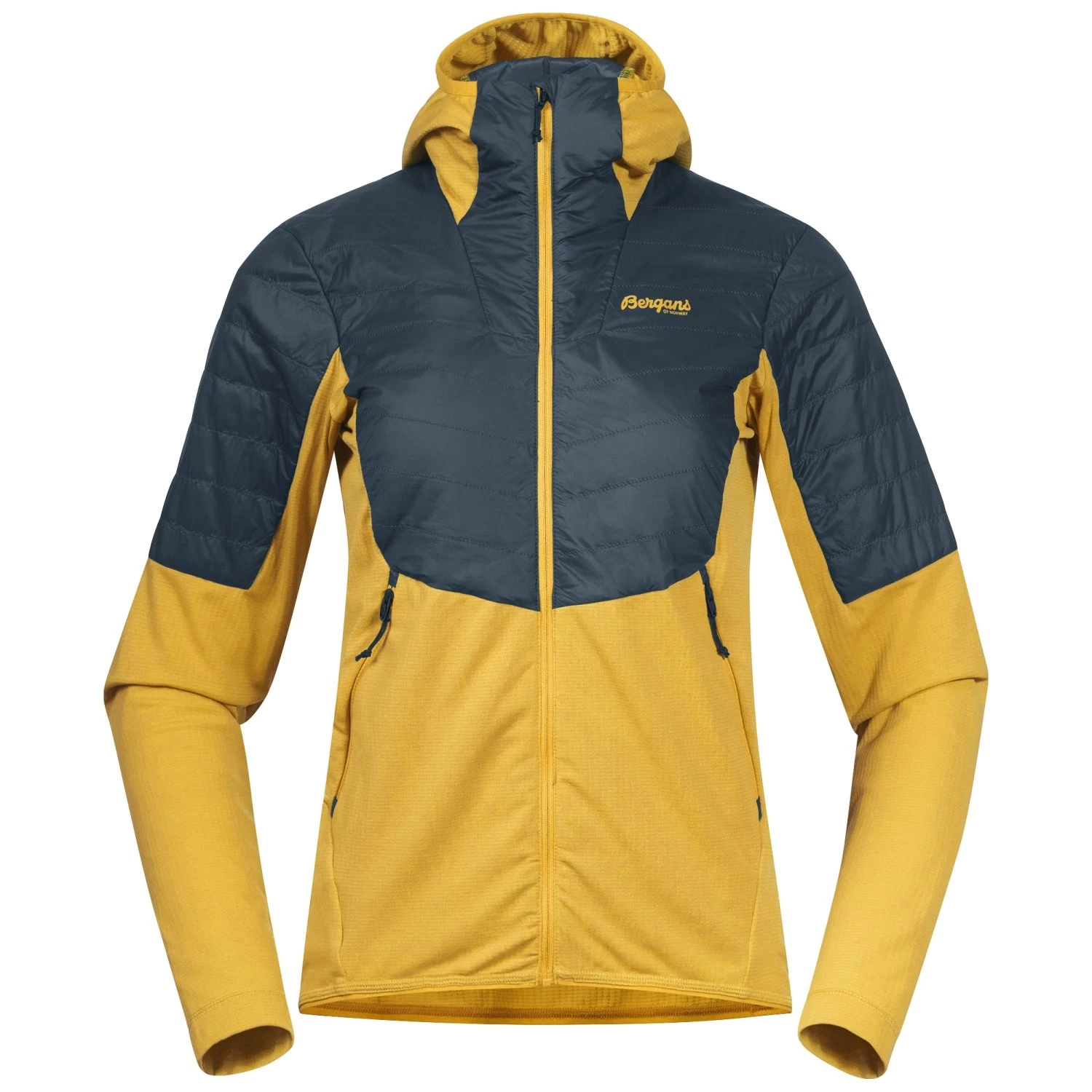 Bergans Senja Midlayer Hood W Jacket (light-golden-yellow/orion-blue) 3 Bergans Senja Midlayer Hood W Jacket (light-golden-yellow/orion-blue)