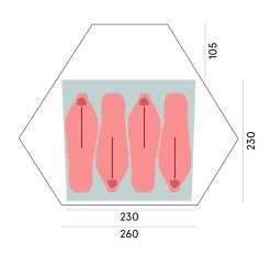 Bergans Wiglo LT 4P Zelt (red) 9 Bergans Wiglo LT 4P Zelt (red) -Camping Verkaufsgeschäft Bergans Wiglo LT 4P Zelt red D 6056 671 Bild 4