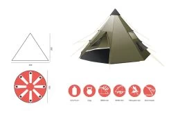 Grand Canyon Black Falls 8 Zelt (capulet-olive) -Camping Verkaufsgeschäft Grand Canyon Black Falls 8 Zelt capulet olive D 330039 Bild 5