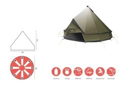 Grand Canyon Indiana 8 Zelt (capulet-olive) 9 Grand Canyon Indiana 8 Zelt (capulet-olive) -Camping Verkaufsgeschäft Grand Canyon Indiana 8 Zelt capulet olive D 330036 Bild 4