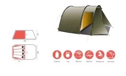 Grand Canyon Robson 4 Zelt (capulet-olive) -Camping Verkaufsgeschäft Grand Canyon Robson 4 Zelt capulet olive D 330012 Bild 5