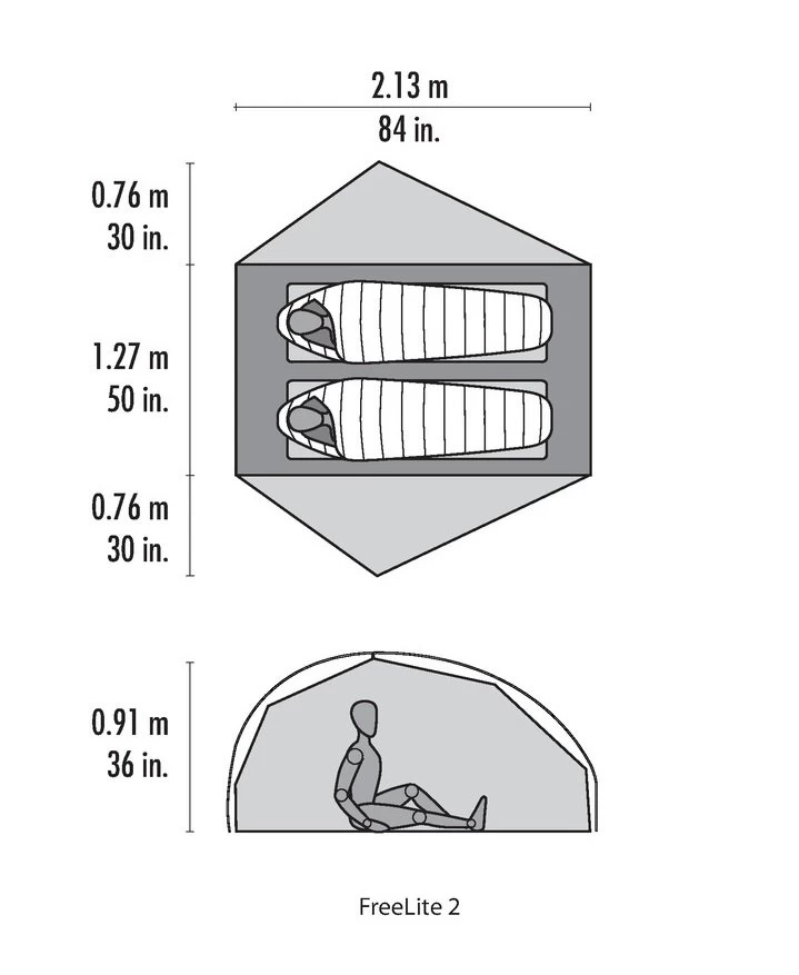 MSR Freelite 2 Zelt (green) 4 MSR Freelite 2 Zelt (green) – Bild 2