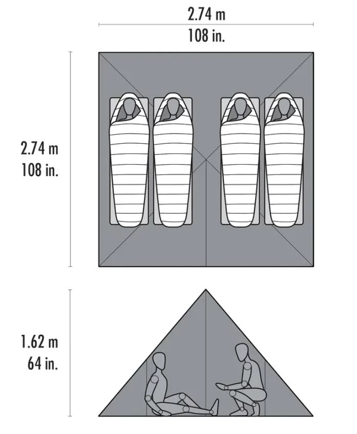 MSR Front Range Zelt (orange) 5 MSR Front Range Zelt (orange) – Bild 3