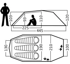 Nordisk Oppland 3 PU Zelt (dark-olive) 11 Nordisk Oppland 3 PU Zelt (dark-olive) -Camping Verkaufsgeschäft Nordisk Oppland 3 PU Zelt dark olive D 122077 Bild 5