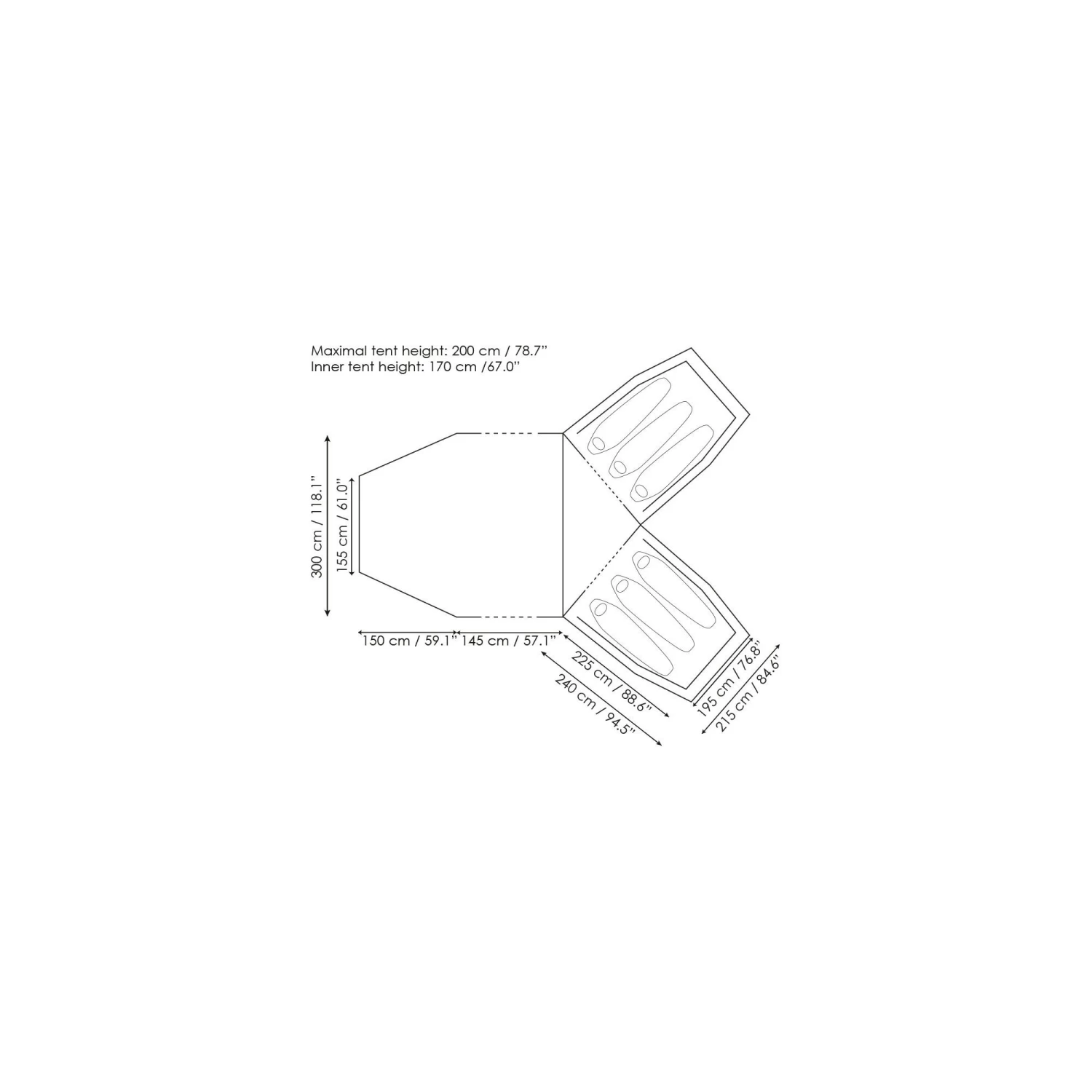Primus Bifrost Y6 Zelt (grau) 4 Primus Bifrost Y6 Zelt (grau) – Bild 2