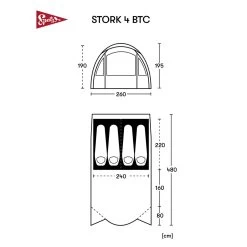Spatz Stork 4 BTC Zelt (brown-sand) -Camping Verkaufsgeschäft Spatz Stork 4 BTC Zelt brown sand D 282987 7004222 Bild 5