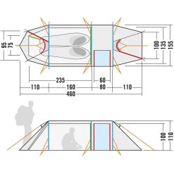 Tatonka Alaska 2.235 PU 2 Zelt (light-olive) 11 Tatonka Alaska 2.235 PU 2 Zelt (light-olive) -Camping Verkaufsgeschäft Tatonka Alaska 2.235 PU 2 Zelt light olive D 2455 333 Bild 3