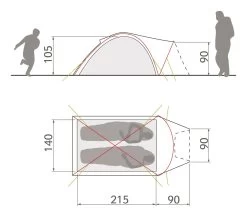 Vaude Campo Compact XT 2P Zelt (chute-green) 8 Vaude Campo Compact XT 2P Zelt (chute-green) -Camping Verkaufsgeschäft Vaude Campo Compact XT 2P Zelt chute green D 14221 459 Bild 3