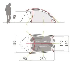 Vaude Taurus 3P Zelt (buckeye) -Camping Verkaufsgeschäft Vaude Taurus 3P Zelt buckeye D 11499 594 Bild 4
